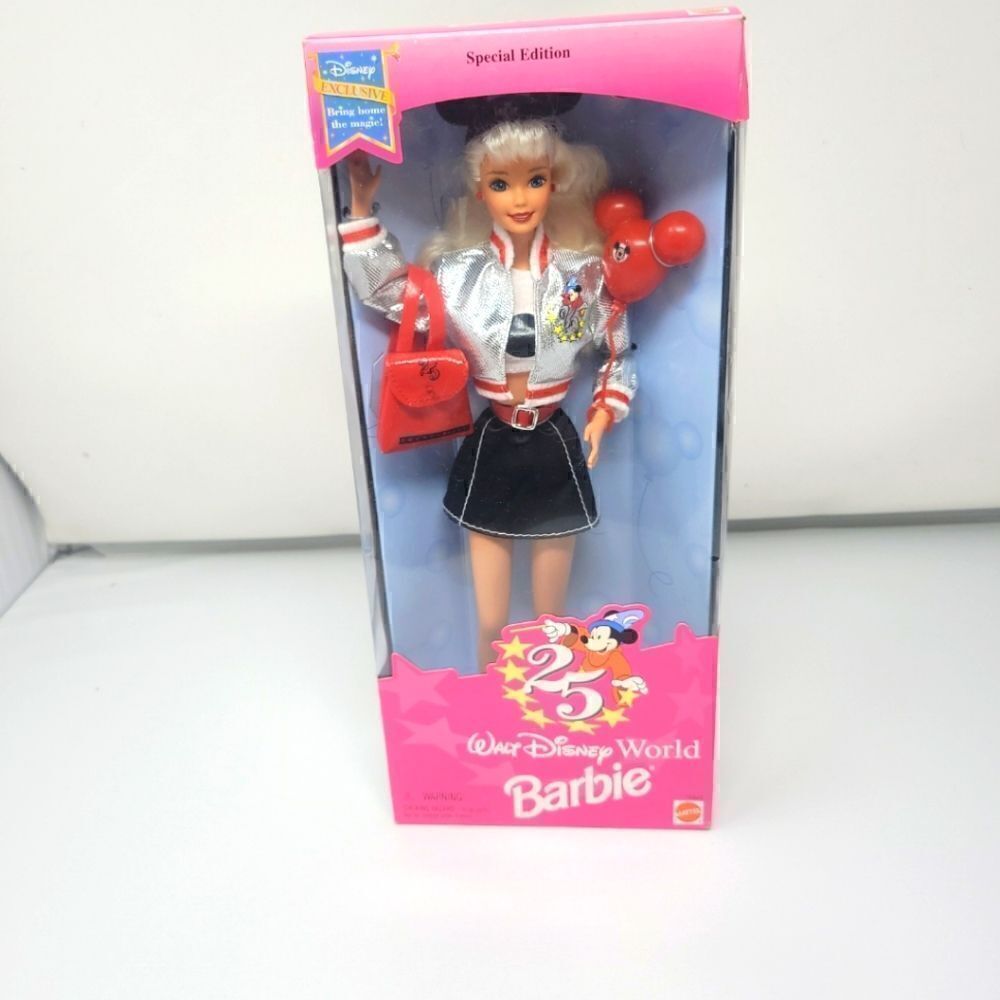 NIB! SPECIAL EDITION 25TH ANNIVERSARY WALT DISNEY WORLD BARBIE UNOPENED 1996